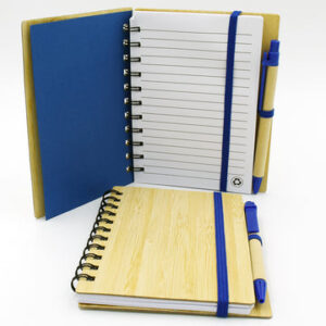 Wooden DAIRY PEN strip + PEN BLUE